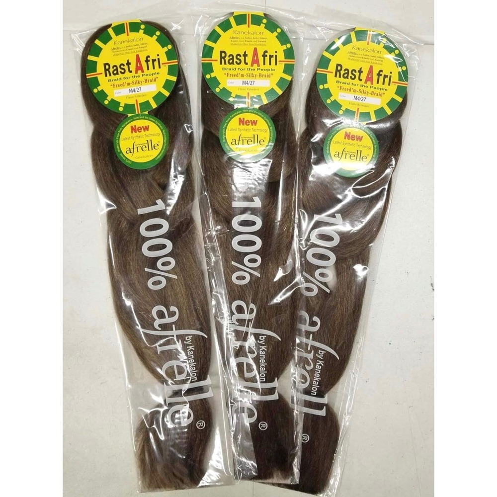RastAfri‎ Freed'm-Silky-Braid 3 Pack M4/27 Brown Honey Braiding Hair